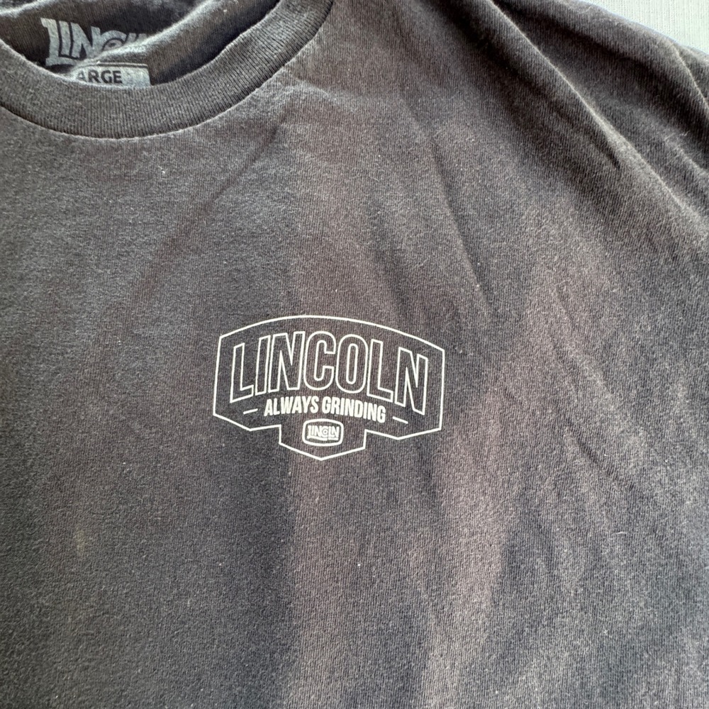 Lincoln Brand Always Grinding Sasquatch Skateboard T-Shirt XL Black PNW Mens - Picture 4 of 5